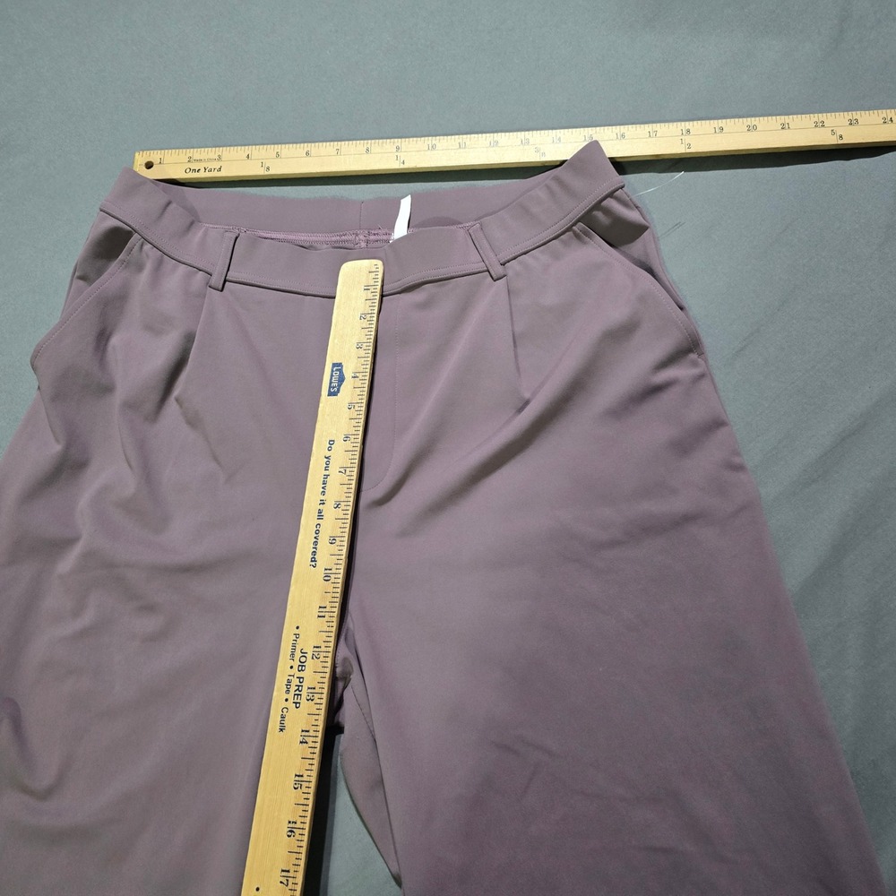 Halara Wide Leg Pants Womens XL Tall Mauve Pink High Waisted Pleated Trousers - Picture 3 of 6